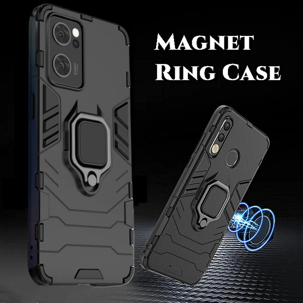 ShockProof Shell Case For OPPO Reno 7 8 9 6 5 4 Lite 3 Pro Plus 2Z 4Z 7Z 5Z 4F 5F Anti Shock Magnet Armor Case Back Cover Funda