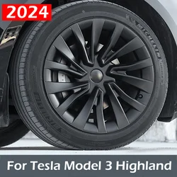 For Tesla Model 3 Highland 2024 Wheel Cover 18 Inch Hubcap Wheel Hub Caps OEM Rim Protectors Covers Replacement Model 3 Exterior