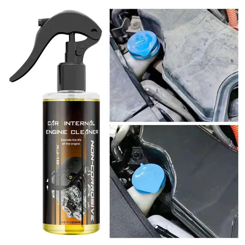 

Engine Degreaser Heavy Duty Professional 120ml Degreaser Cleaner Heavy Duty Safe Wheel Cleaner Spray Automotive Degreaser