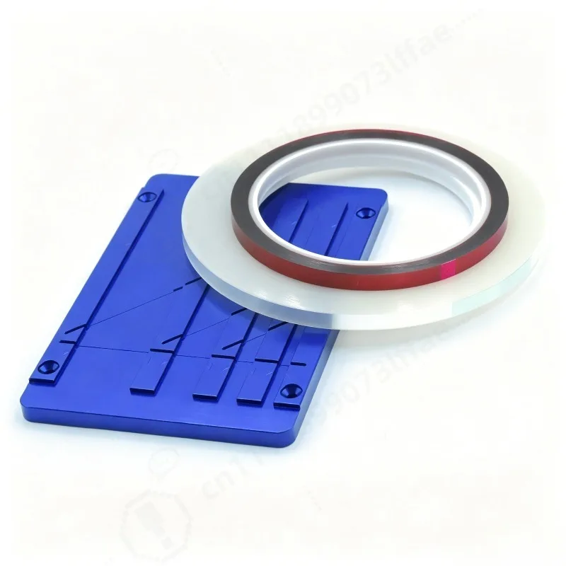1/4 & 10 Inch Tape Splicer Kit Aluminum Splicing Block Metal Connecting Rail Audio Recorder Repair Replacement Accessories