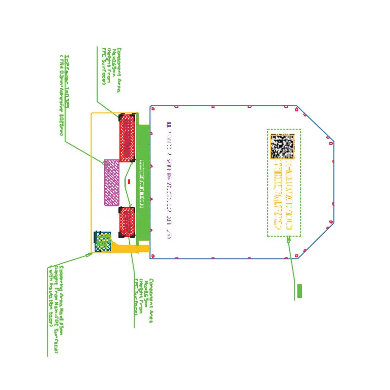 Popular VS025ZSM-NV0-69P0 IPS 2.5 Inch TFT 1440x1600 LCD Screen With MIPI Interface For HMD VR AR Electronic Components