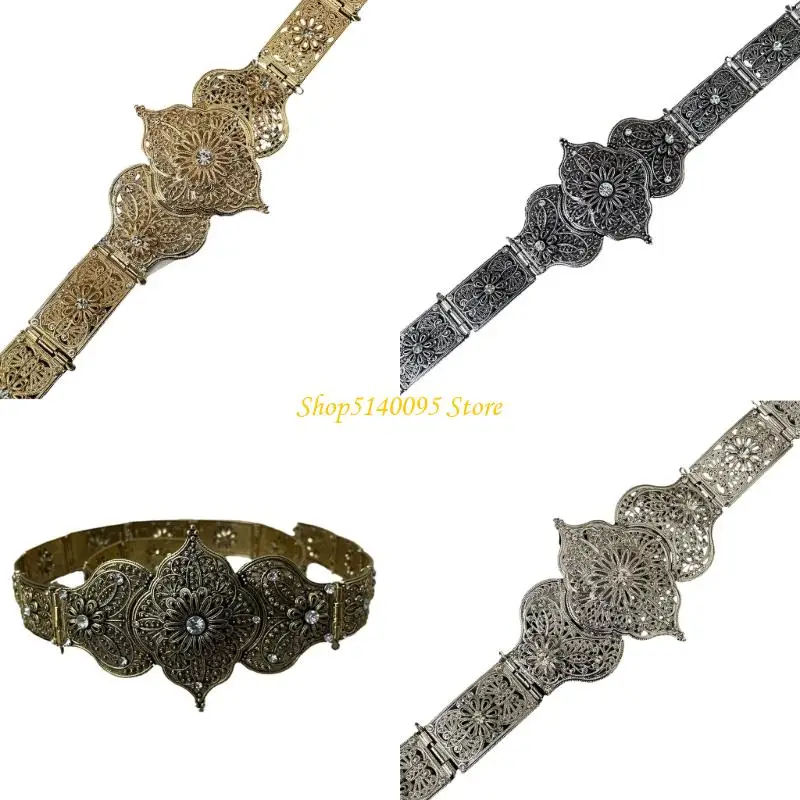 dxae豪華なクリスタルウエストベルトステージダンスミュージックフェスティバルジーンズドレスベルトボディジュエリーチェーンメタリックウェディング