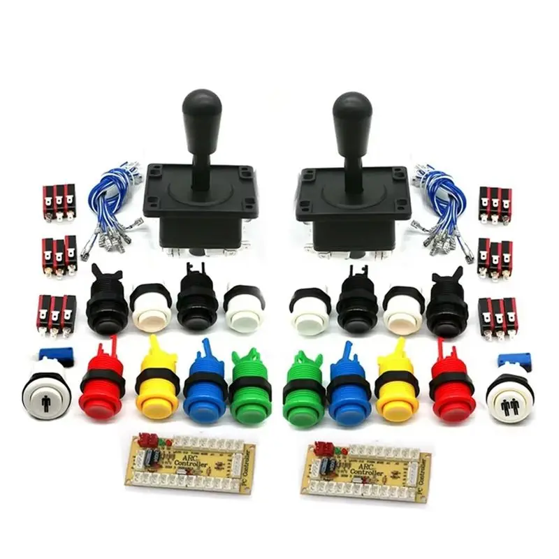 AA08-Arcade Game DIY Kit Zero Delay USB Board Controller For Pc Raspberry Pi US Style Joystick Happ Push Button Player Part