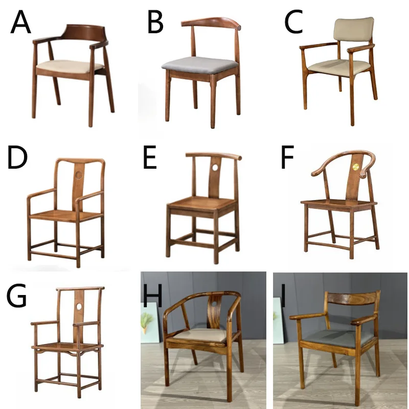 

New Chinese-style solid wood armchair Zen tea room tea chair ash wood Taishi chair casual simple armchair book