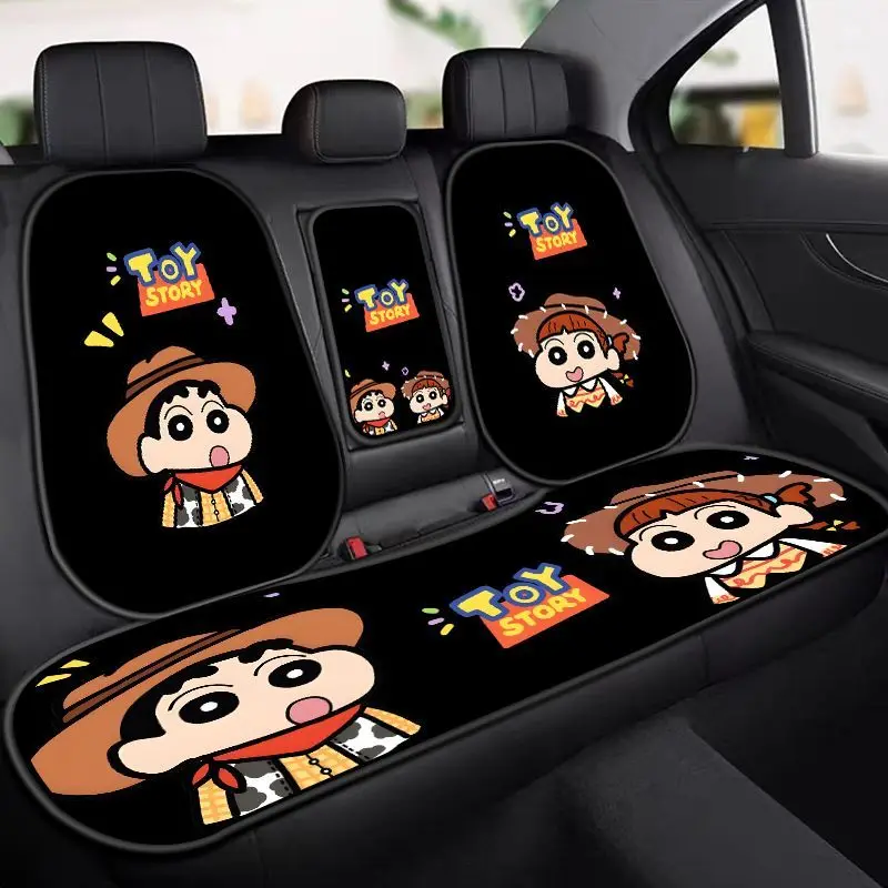 Crayon Shin-chan Nohara Hiroshi Anime Peripheral Car Seat Cushion Comfortable and Soft Bum Pad Female Car Interior Decoration view 2