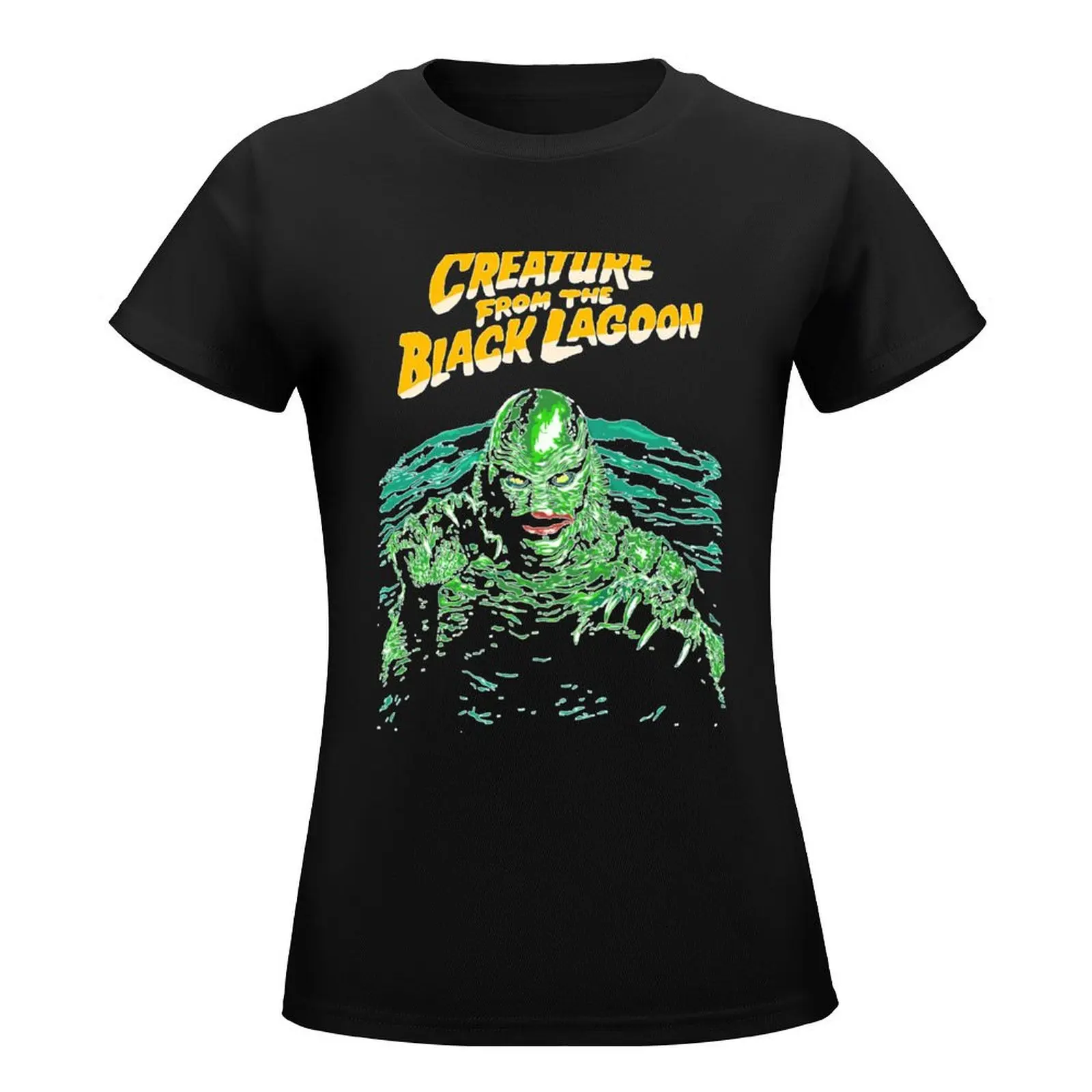 Retro Vintage Creature from the Black Lagoon T-Shirt customs lady clothes workout t shirts for Women