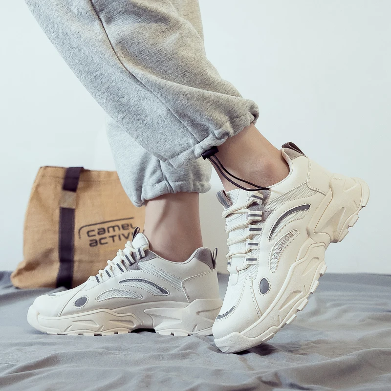 

Мужская обувь для папы 2025 года, новая повседневная спортивная модная обувь, мужские кроссовки, мужская дышащая обувь на платформе, Tenis Masculino