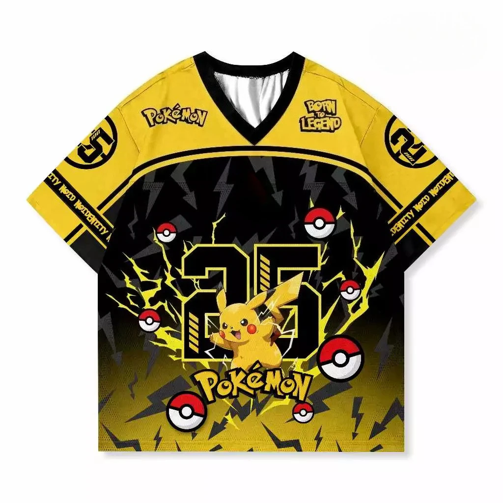 novo-pokemon-pikachu-camiseta-esportiva-respiravel-de-manga-curta-com-estampa-de-anime-thunderbolt-25-para-homens-e-mulheres-estilo-streetwear