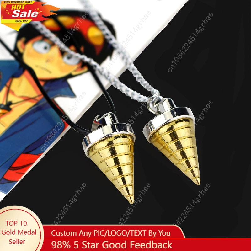 

Cartoon Tengen Toppa Gurren Lagann Necklace Tengentoba Gulenlagan Core Drill Pendant Necklace Jewelry Accessories
