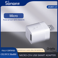SONOFF ZBMicro Zigbee Micro USB Smart Adaptor 1-10PCS Fast Charging Wide Transmit Coverage Voice Control eWeLink Alexa Google