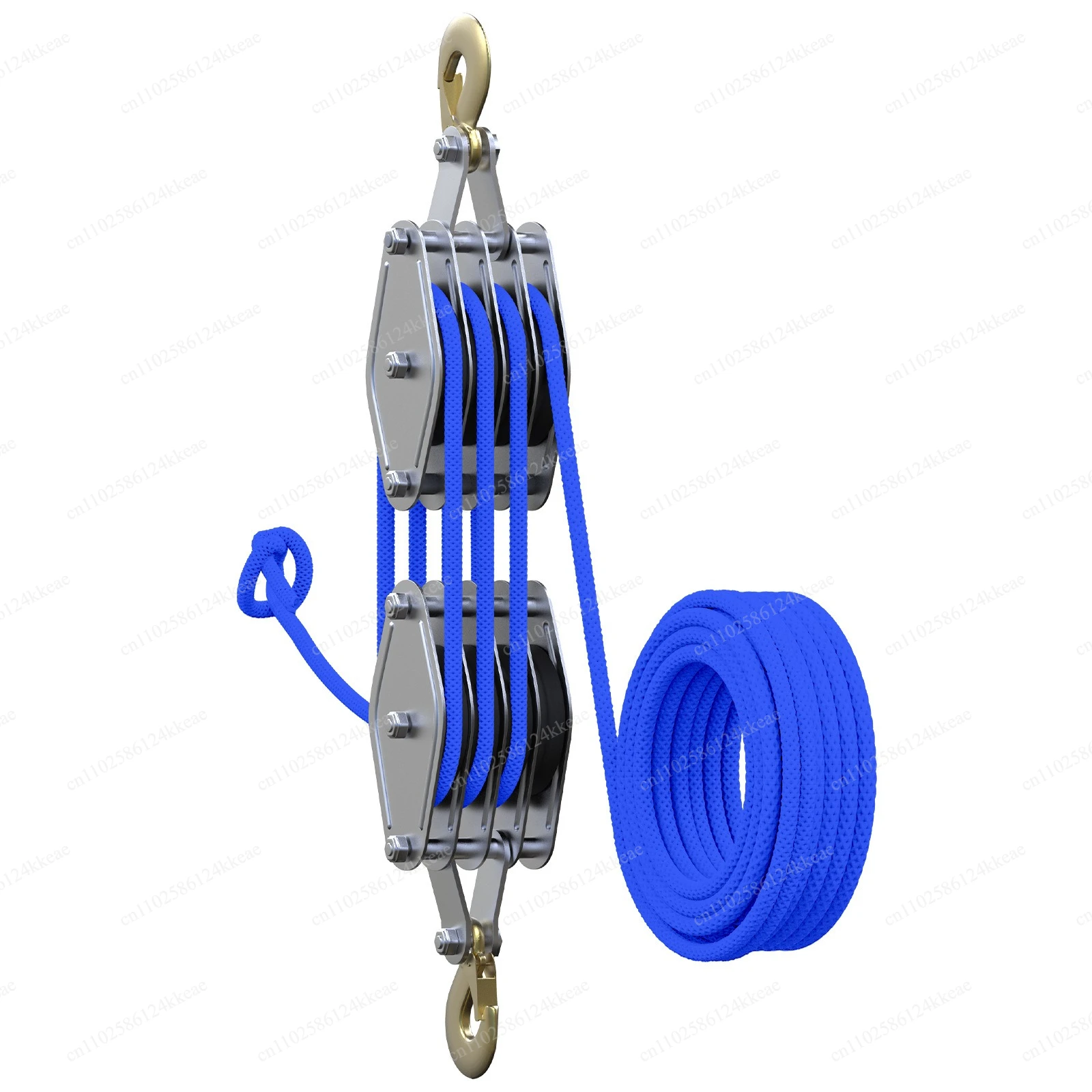 Rope labor-saving nylon wheel plus bearing lifting device roller type