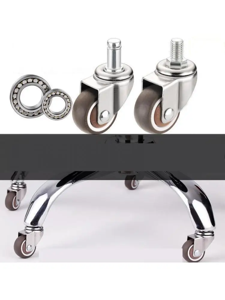 Thick Rubber Office Desk Chair Wheels Casters for Office And Desk Chairs Universal Smooth Casters