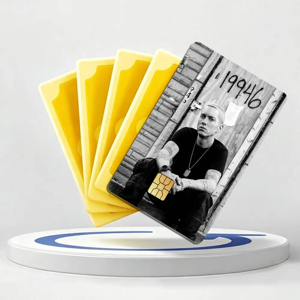 Hip-Hop E-Eminem Slim Shady Card Stickers for Bank Access Protective Waterproof Film Cover Sticker Gift