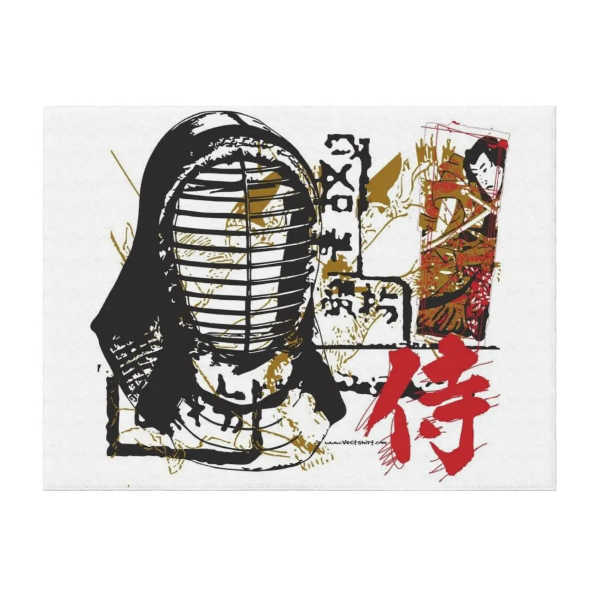 

Ninja Japan Throw Blanket Softest Soft Plaid Warm Beach Blankets