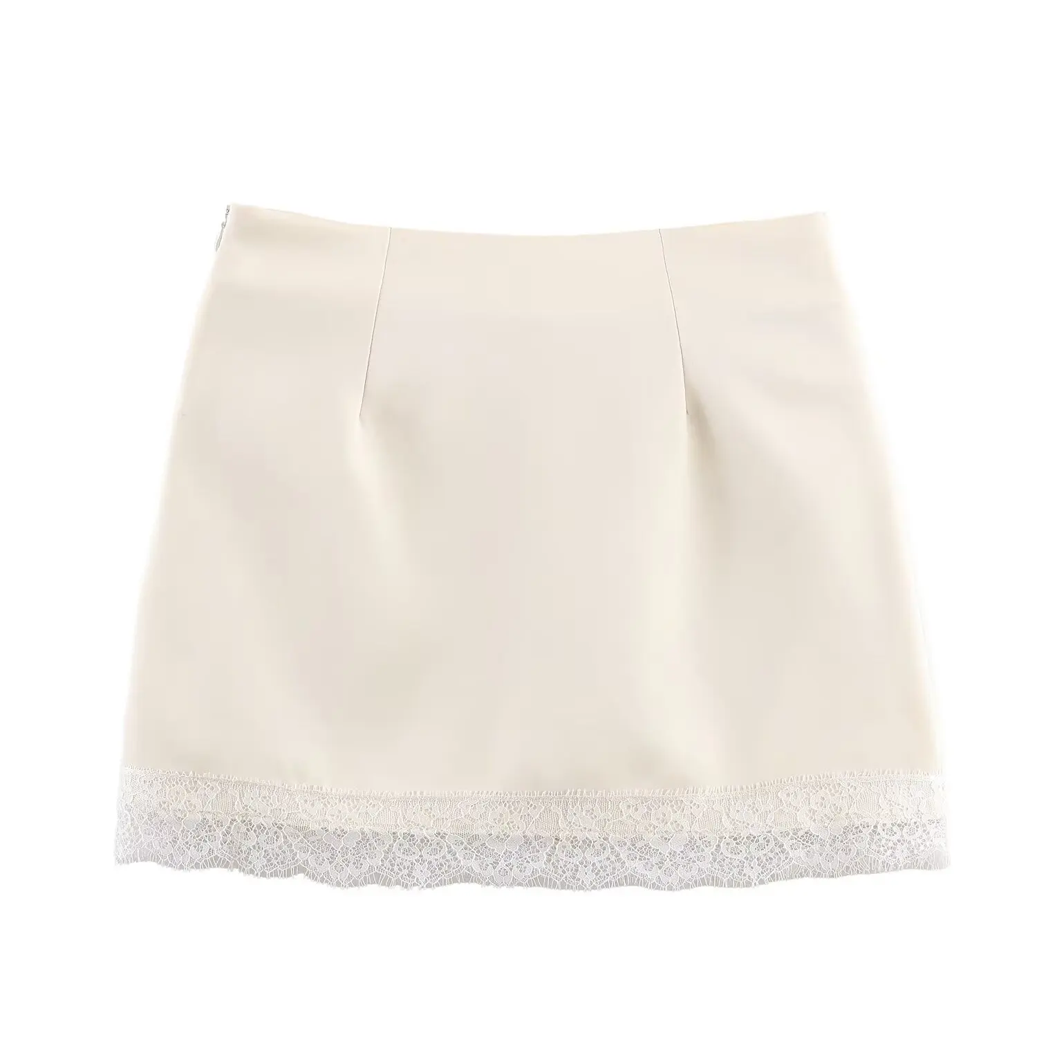 BSAY Modische Hosenröcke Frühling Sommer Neue Damen-Rockhose mit Spitzenbesatz Hohe Taille A-Linie Kurzer Rock Schicke Damen-Streetwear Culottes – Detail 4