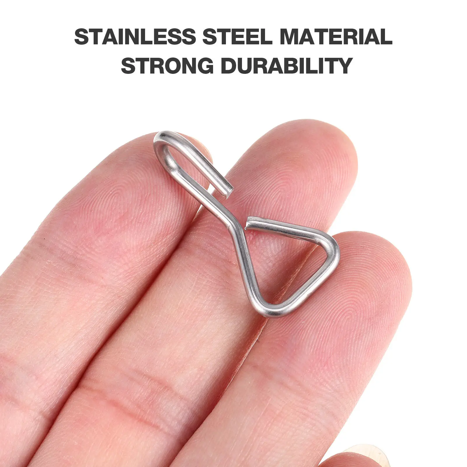 

100 шт. сверхпрочных S-образных крючков из нержавеющей стали, металлические подвесные крючки, фиксирующие крючки для веревок, для автомобильных подголовников, сверхпрочные S-образные крючки