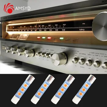 Amsyd479 10 peças ac 8v led fusível lâmpada substituir lâmpada incandescente 8v 250ma se encaixa marantz sansui kenwood yamaha áudio estéreo vintage