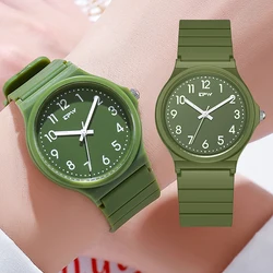 Simple Students Plastic Watch Children Analog Quartz Watch Fashion 30m Water Resistant Ult-thin Boys And Girls Kids Wristwatch