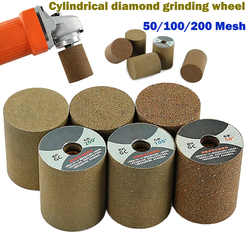 

Cylindrical grinding wheel 50/100/200# Metal Polishing Block M10 Threaded Grinder Rotating Tools Accessories Sharpening Stone