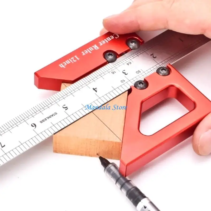 أداة قياس زوايا تخطيط الخطاط U2JC أداة قياس رسم خط الألومنيوم