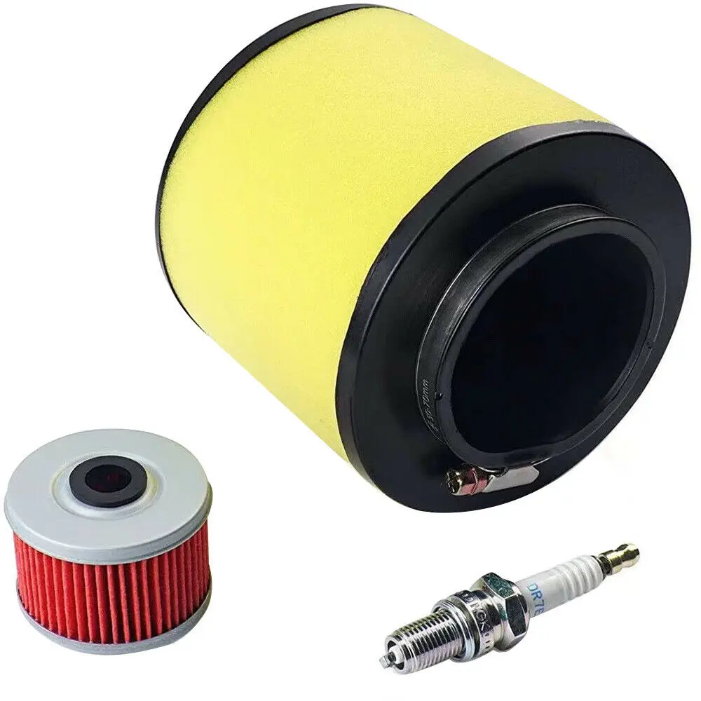 Air Filter Oil Filter & Spark Plug Fit for Rancher 350 Foreman