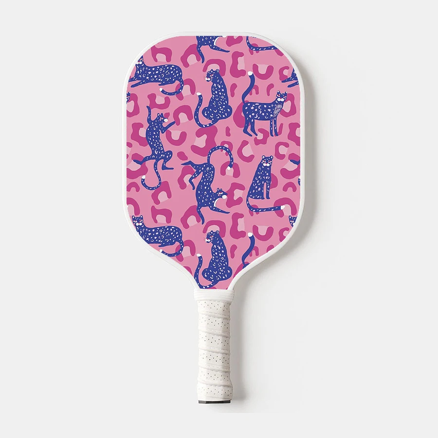 Lucky011 Thermoformed T700 Raw Carbon Fiber Fiberglass Pickleball Paddle Spin Textured Surface With Foam Edge Ergonomic Grip