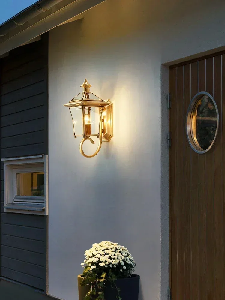 applique-murale-de-style-americain-en-cuivre-lampe-d'exterieur-pour-couloir-jardin-balcon-escalier-etanche