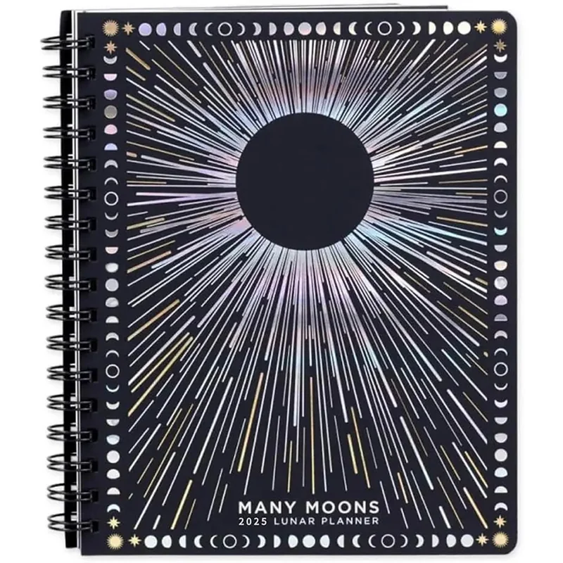 2025 Many Moons Lunar Planner, Lunar Planner For Witches, Magical Lunar Planner, 2025 Planner Notebook With Moon-POS