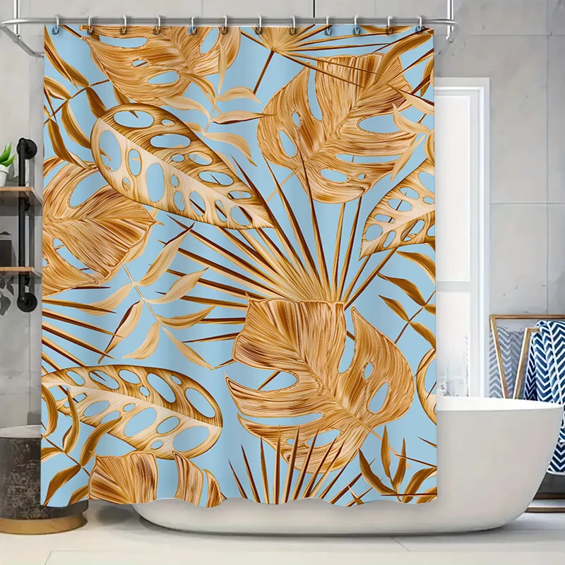 

Fashion Palm Leaf Shower Curtain Waterproof Polyester Bathroom Decor Customizable Size 180x274cm Buy Fashion Palm Leaf Shower Cu