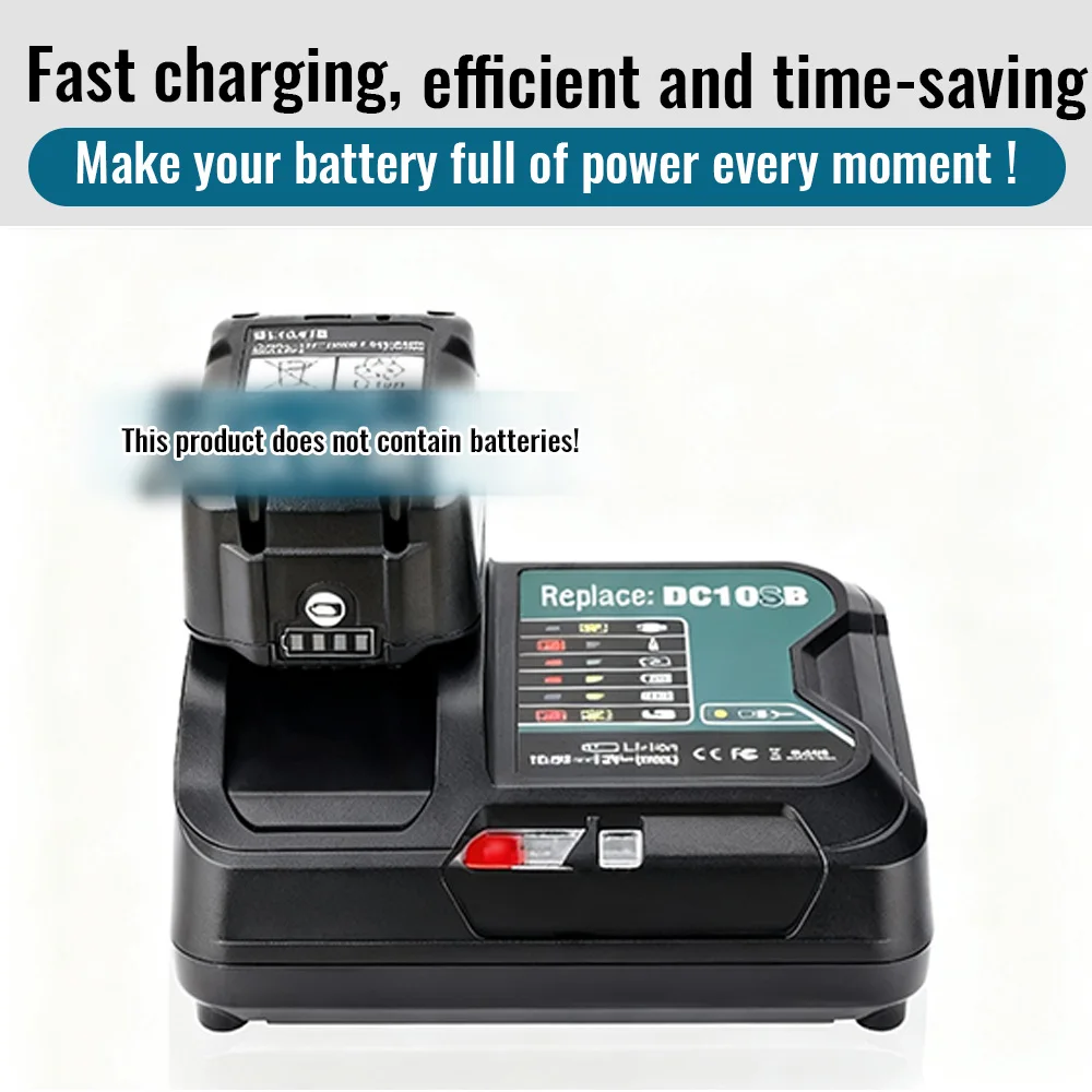 Cargador rápido de batería Makita con LED - imagen 5