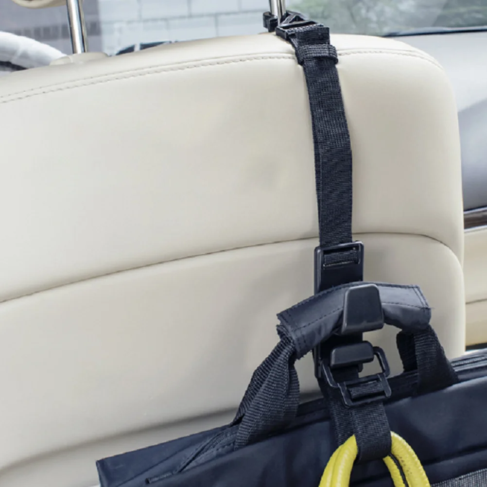 

2Pcs Car Hooks Back Seat Headrest Storage Hanger Multi-Functional Organizer Vehicle Hanging Holder Space Saver