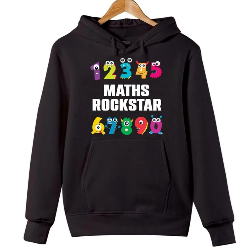 Desain Bertema Hari Angka untuk Hadiah Edukasi Hari Literasi Nasional Remaja Dewasa Pecinta Matematika Pullover Drop Shoulder Tracksuit
