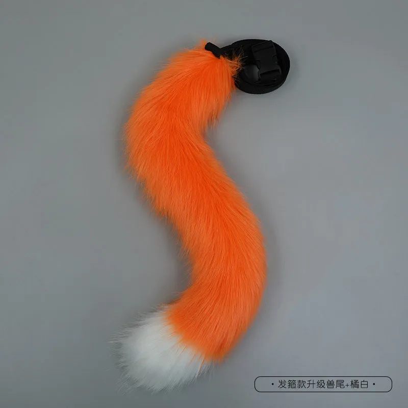 Kawaii Cat Tail Sexy Dog Tail Cosplay puntelli JK Girl Halloween Party Faux Fur Animal Tails accessori Cosplay cintura regolabile