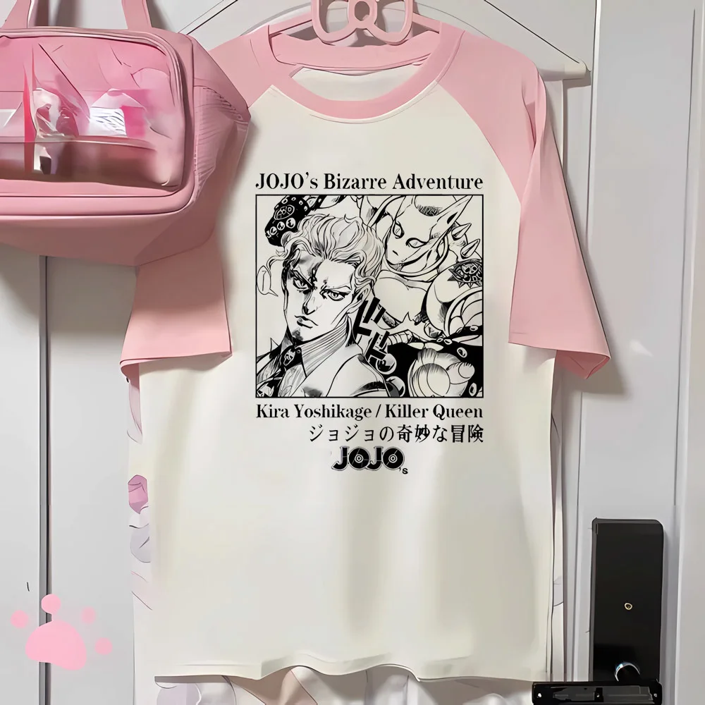 Jojo Bizarre Adventure shirt female clearance sales scene  cutecore 2000s graphic t-shirt funny cute 2000s summer anime