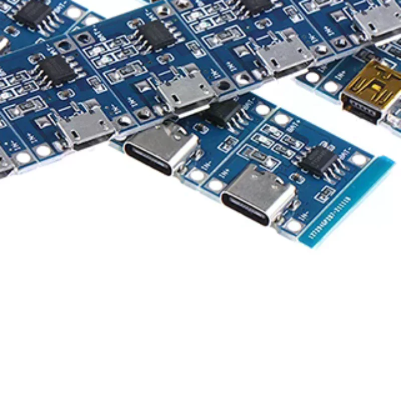 

5 шт. 5В 1А TYPE-C Micro USB плата зарядки литиевых аккумуляторов с защитой, двойная функция, модуль зарядного устройства 18650 TP4056