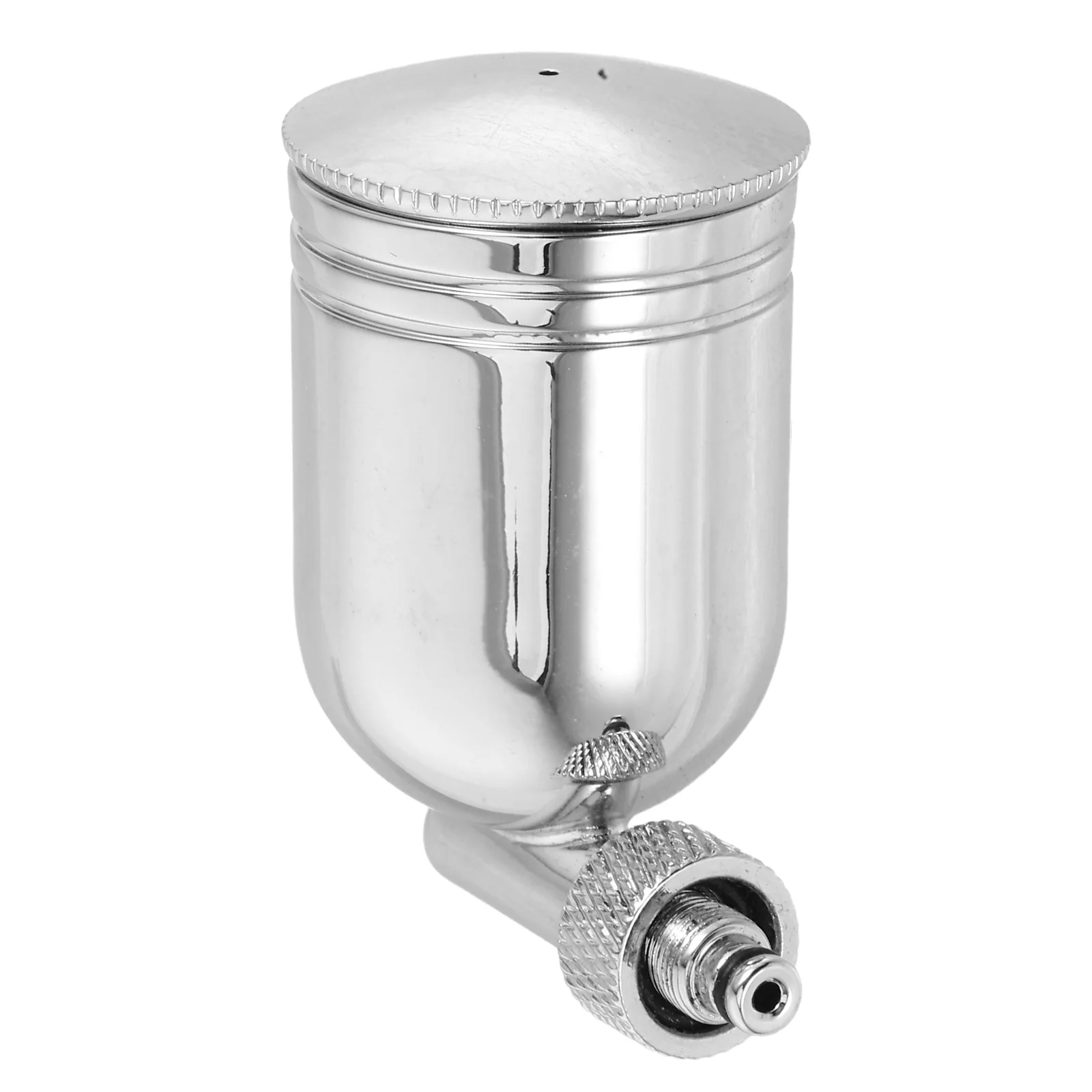 10cc Copper Airbrush Paint Cups Lightweight Silver Spray Gun Pigment Pot Portable Design Durable Material Versatile Usage Model