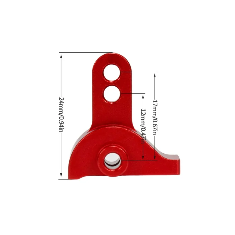 Metal Rear Anti-Angle Bracket Link Riser Mount for 1/10 SCX10 III AR45P LCG Chassis