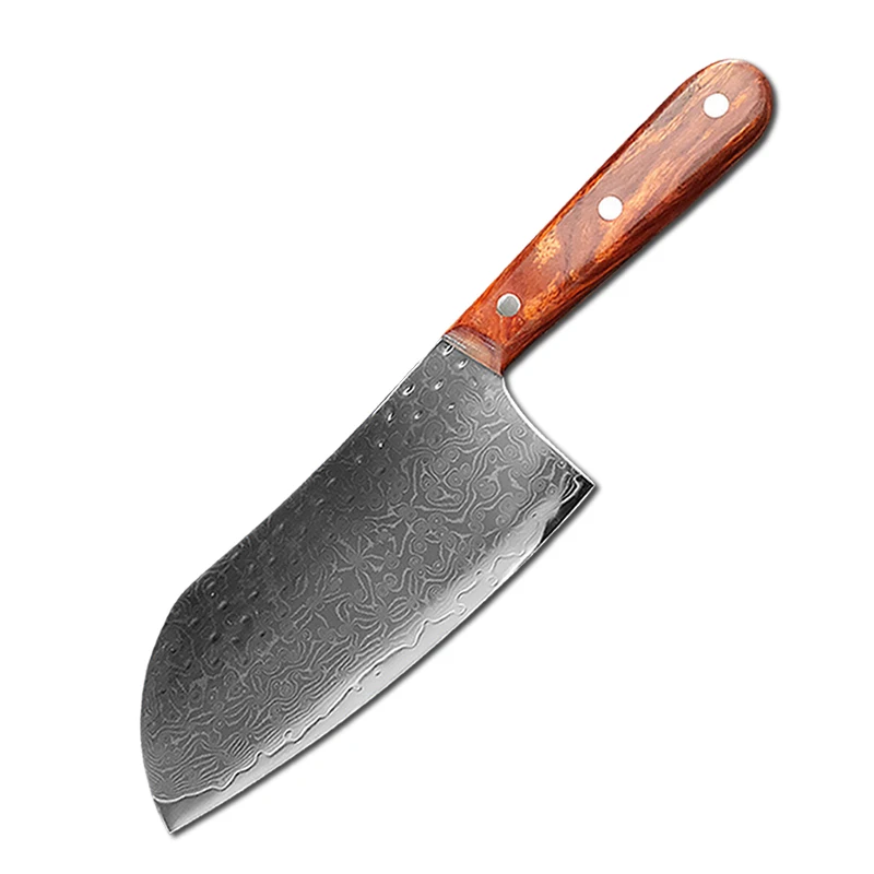 NONE 67-lagiges Küchenmesser aus Damaststahl, japanisches Kochmesser, Fleischbeil, Santoku-Sushi-Messer, professionelle Kochutensilien 8
