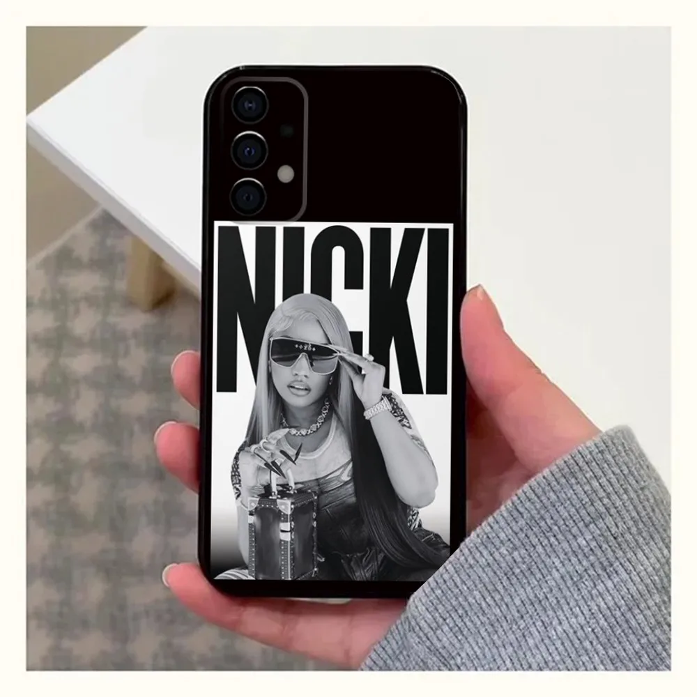 Singer N-Nicki M-Minaj Phone Case For Samsung Galaxy A13,A21s,A22,A31,A32,A52,A53,A71,A80,A91 Soft Black Cover