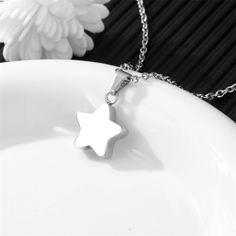 Cremation Necklace for Ashes Stainless Steel  Pendant Ashes Holder Memorial Jewelry