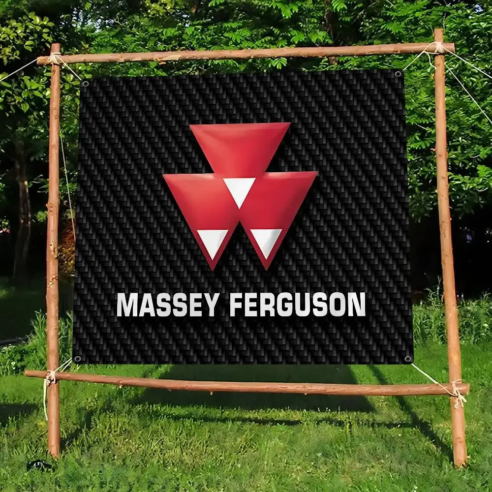 M-Massey F-Ferguson Colorful Flag Wall Hanging Bohemian Wall Banner Mandala Indoor Art Decor