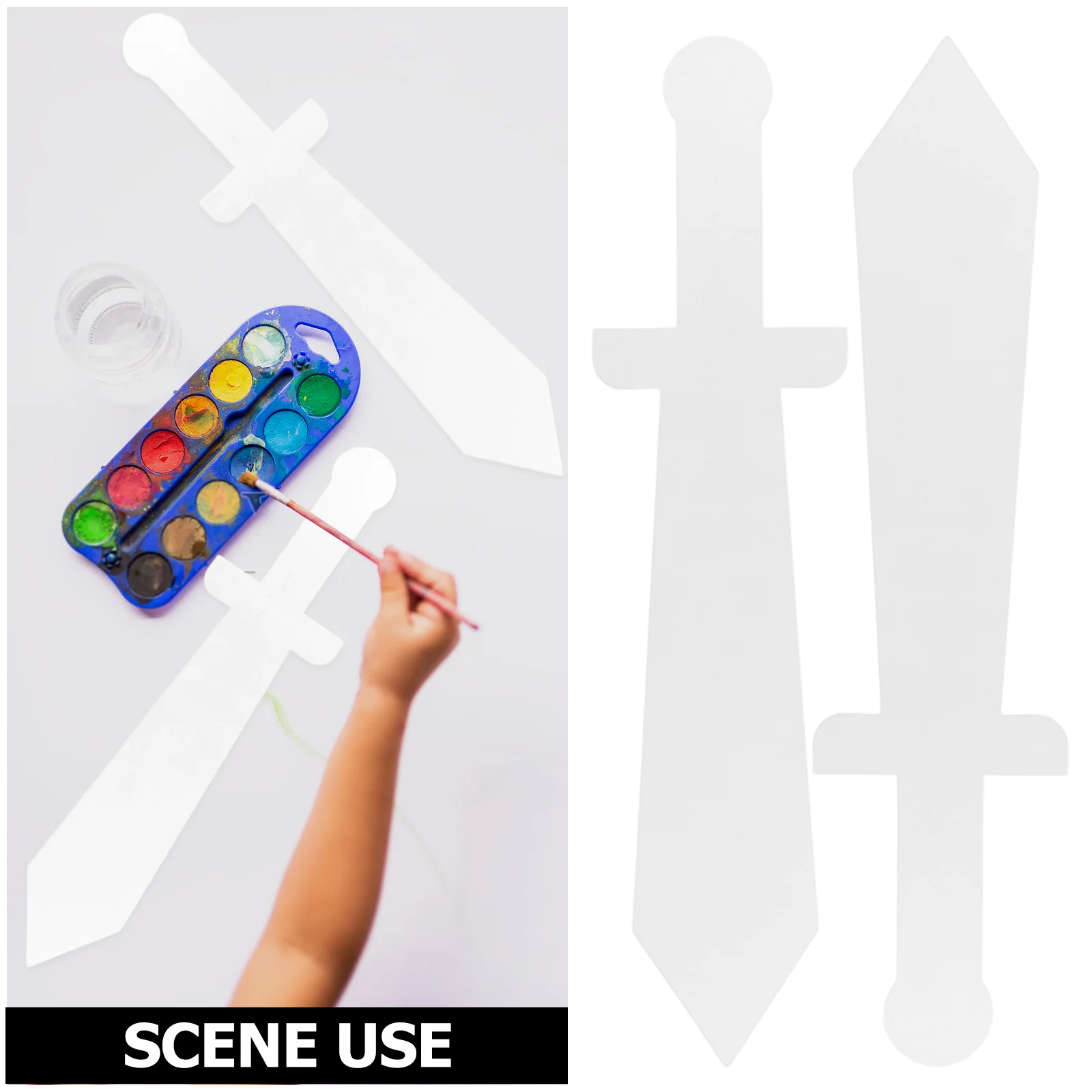 12 stuks zwaard voor kinderen creatief diy lichtgewicht duurzaam sparring feestdecoratie fantasiespel rol kostuum accessoire halloween