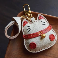 Unique Cute Sheepskin Handmade Ragdoll cat Lucky Cat Car Key Bag Pendant Handbag Crossbody Bag Pendant Girl Birthday Gift Lovely