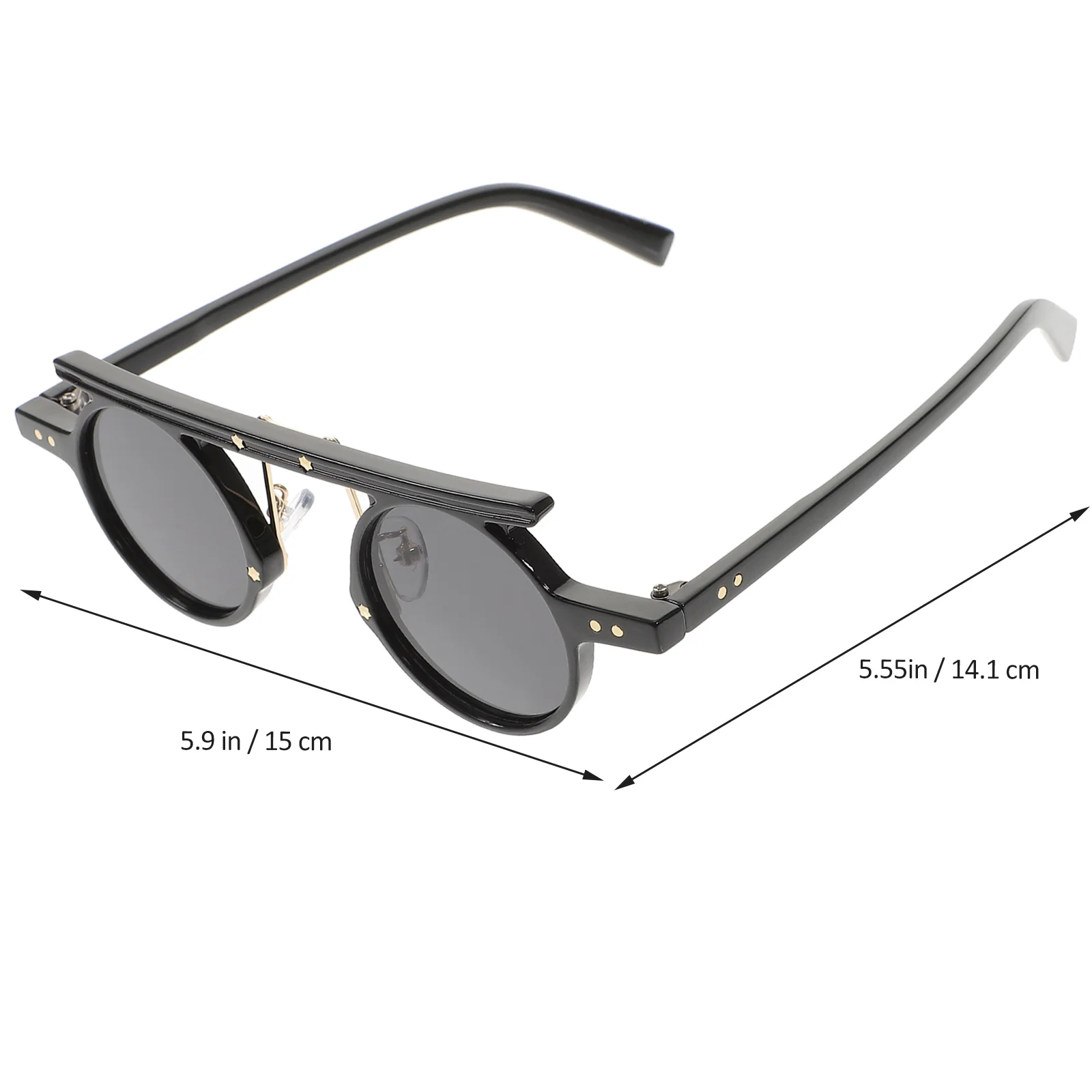 Kacamata Hitam Bulat Retro Kacamata Hitam Luar Ruangan untuk Pria Wanita Kacamata Hitam Fashion Kacamata Hitam