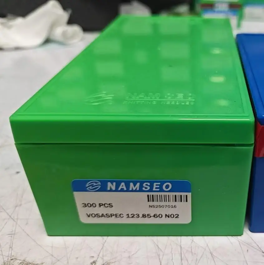 300 agujas de tejer originales coreanas NAMSEO VOSASPEC 123.85-60 N02 para máquina de tejer china SHIMA SEIKI