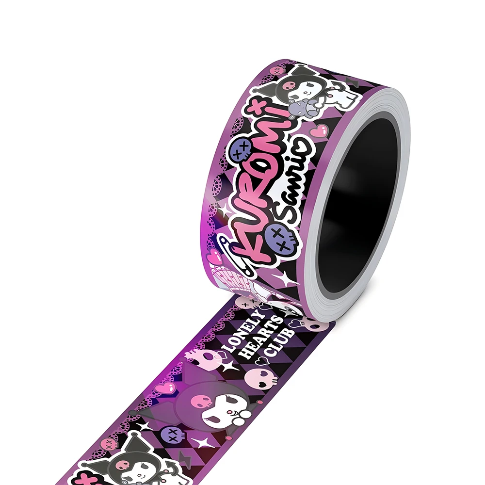 

5Meters/Roll Cute Sanrio Kuromi Anime Stickers Anime Creative Laser Tape DIY Skateboard Helmet Wall Kids Decoration Decals Toys