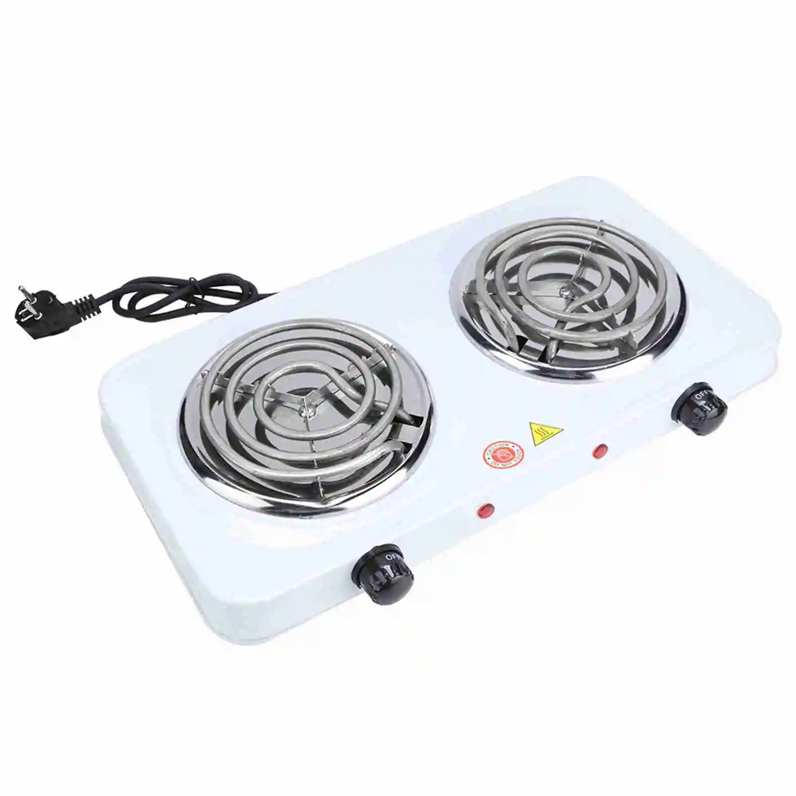 Electric Double Burners Hot Plate Countertop Buffet Stove Heating Plate Outdoor Stove EU Plug 220V