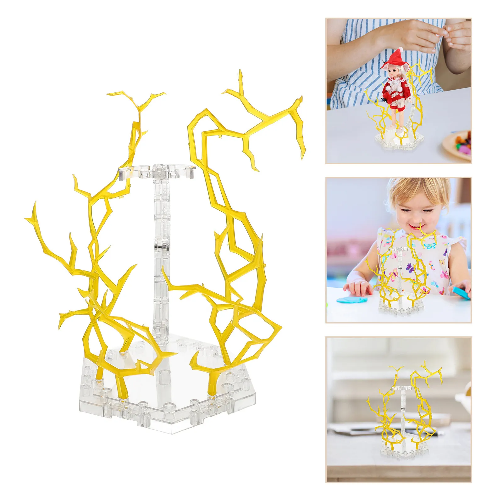 

Набор из 1 подставки для фигурок: прозрачная пластиковая стойка-держатель для демонстрации и хранения аниме-коллекций