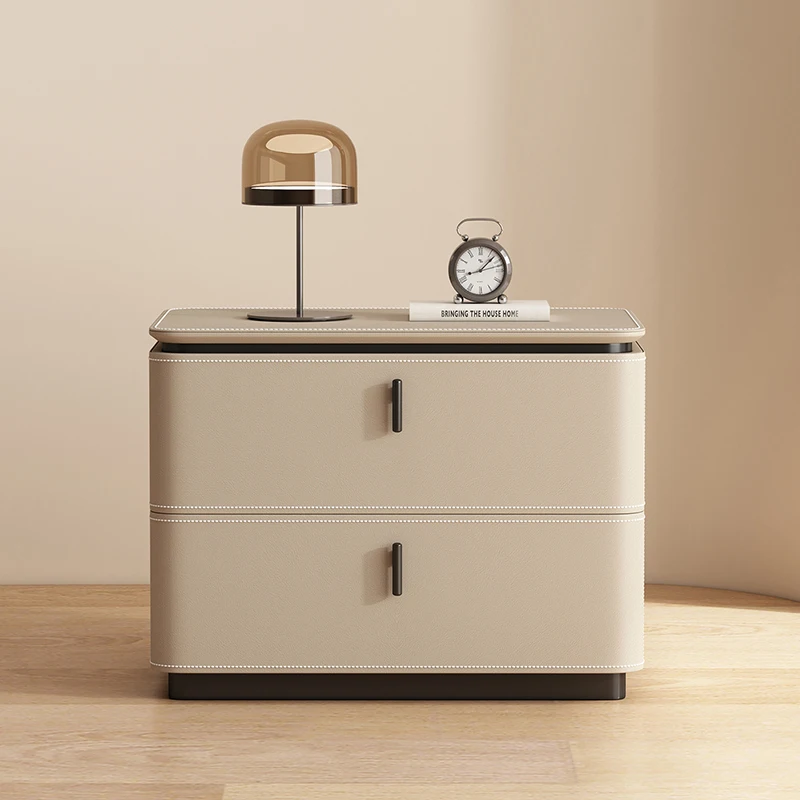 ديكور بسيط بجانب السرير، مساحة تخزين، أدراج متحركة، طاولة ليلية، طاولة فاخرة حديثة، أثاث غرفة نوم De Chevet