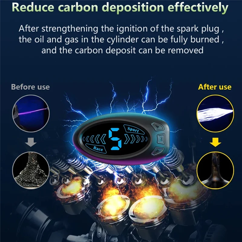 A005-F5 Penyetelan Akselerator Pengendali Throttle Elektronik Mobil untuk Mobil 10 Mode Drive Akselerator Balap Booster Ampuh (A) Durab